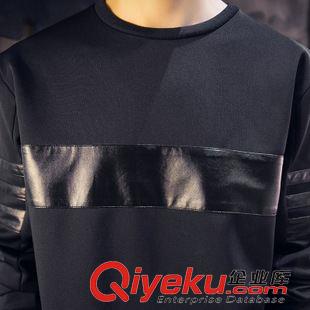 2015年秋裝新品 2015新款修身款男士運動套裝秋 日常休閑男士衛衣套太空棉男裝潮原始圖片2