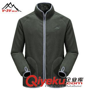 抓絨/軟殼衣褲 v3v戶外加厚羊羔抓絨衣男透氣保暖排汗透濕沖鋒衣內(nèi)膽5195B原始圖片3