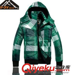 羽絨/棉服/馬甲 v3v戶外男式棉衣清倉 保暖防寒棉服可拆卸帽加棉010