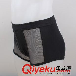 男式平角褲，男士三角褲 新款tj 男士中腰鏤空純棉平角內(nèi)褲 罐裝印花四角內(nèi)褲 吸汗透氣原始圖片2