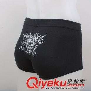 男式平角褲，男士三角褲 新款tj 男士中腰鏤空純棉平角內(nèi)褲 罐裝印花四角內(nèi)褲 吸汗透氣原始圖片3