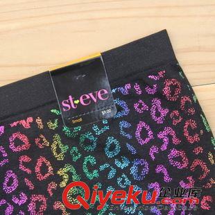 更多產品 出口st?eve原單女士無縫高彈字母豹紋少女平角褲 性感四角褲內褲原始圖片2