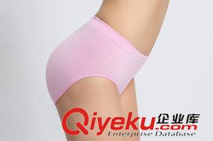 10月新品 出口COMPANY原單 女士無縫高彈YY邊平板三角內褲 大碼中低腰內褲原始圖片2