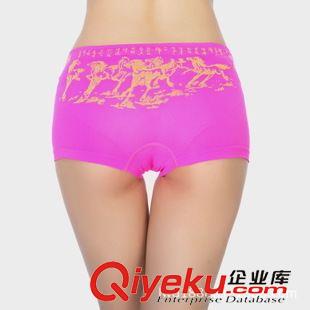 9月新品 外貿(mào)GN原單女士無縫高彈寛腰邊舒適萊卡純色女平角 四角褲 安全褲