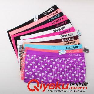 普通平角 低價出售原單女士GARAGE 無縫高彈舒適多色低腰安全平角褲/內褲