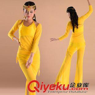 成人肚皮舞套裝 gdU領肚皮舞表演服套裝 秋冬新款長袖網紗肚皮舞演出服裝原始圖片3