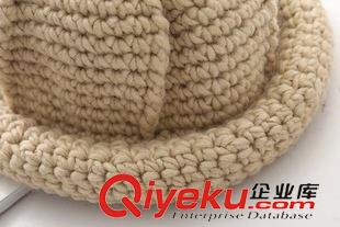 原單雜貨區(qū) JN新款秋冬麻花卷邊帽子小禮帽尖尖帽戶外保暖手工毛線帽子女帽潮