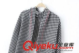 10月17號 周六上新 XYY加厚超長款千鳥格大披肩女 歐美秋冬保暖針織流蘇圍巾百搭兩用原始圖片2