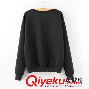 9月29號 周二上新 DB2015秋季新款歐美大牌女裝刺繡印花長袖套頭衛(wèi)衣休閑修身上衣潮原始圖片2