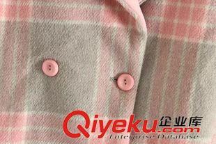 9月28號 周一上新 LW電視劇神犬小七郭碧婷同款雙排扣毛呢大衣秋冬中長款呢子外套女原始圖片3