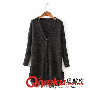 9月23號 周三上新 BC2015秋季新款韓版女裝V領(lǐng)學(xué)院風(fēng)中長款條紋麻花毛衣針織衫百搭