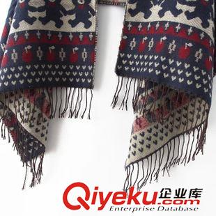 9月21號(hào) 周一上新 XYY外貿(mào)原單秋冬新款小熊蘋(píng)果提花仿羊絨流蘇圍巾披肩保暖圍脖女原始圖片3