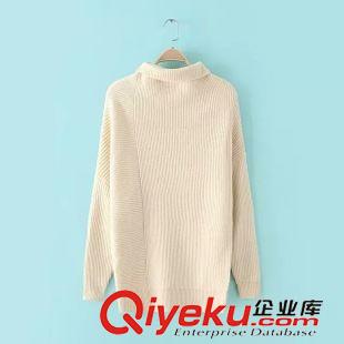 9月15號 周二上新 欣Y歐洲站2015秋冬新款歐美走秀款立體不規則毛衣加厚套頭中長款原始圖片2