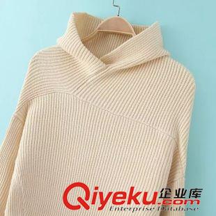 9月15號 周二上新 欣Y歐洲站2015秋冬新款歐美走秀款立體不規則毛衣加厚套頭中長款原始圖片3