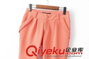 9月5號 周六上新 凡2015韓國東大門爆款糖果色休閑顯瘦小腳褲女修身百搭休閑褲長褲原始圖片3
