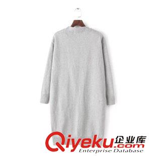 9月4號 周五上新 KK春秋新款女毛衣外套韓版中長款寬松顯瘦口袋針織衫圓領休閑開衫原始圖片2