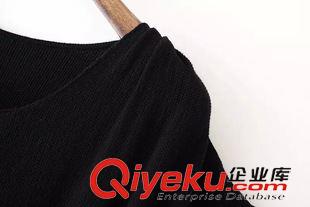 9月1號(hào) 周二上新 AM2015秋季新款韓版氣質(zhì)打底荷葉邊針織毛衫連衣裙包臀修身短裙女原始圖片2
