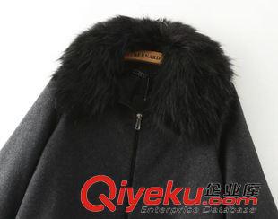 9月1號(hào) 周二上新 XQB2015秋冬新款歐美dpgd大毛領(lǐng)羊毛呢子大衣外套寬松大碼原始圖片2