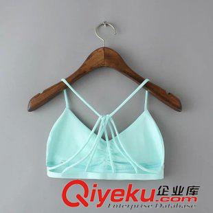 背心 吊帶 TB2015歐美夏季新款個(gè)性打底胸衣小吊帶后背鏤空背心內(nèi)搭抹胸裹胸原始圖片2