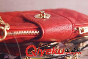 原單包包 美國單外貿(mào)出口2015夏季新款 女包小香風(fēng)菱格金鏈 單肩包斜挎包原始圖片2