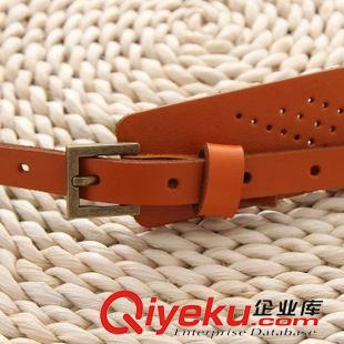 皮帶 JN 韓國(guó)時(shí)尚簡(jiǎn)約百搭配裙子褲腰帶女棕色夏季韓版潮流細(xì)皮帶女士原始圖片2