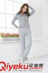 秋冬套裝 廠家直銷怡蓮興2013新款女式休閑套裝連帽棉套裝原始圖片3
