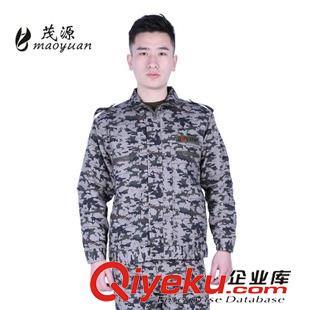 大中學(xué)生軍訓(xùn)服 全棉帆布槍迷迷彩{zx1}款戶外迷彩服套裝男工裝多兜工作服