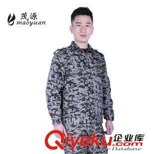 大中學(xué)生軍訓(xùn)服 全棉帆布槍迷迷彩{zx1}款戶外迷彩服套裝男工裝多兜工作服