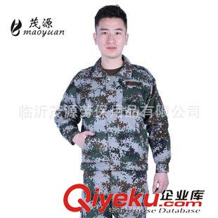 帆布迷彩服 MY-003灰數碼灰電子外軍夾克迷彩服訓練服軍訓服時尚工作服