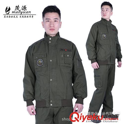 戰(zhàn)功王系列 春秋新款軍綠色工作服套裝  耐磨作戰(zhàn)服時(shí)尚工裝 戰(zhàn)功王9870