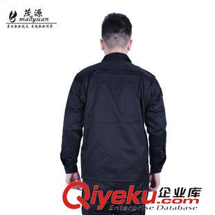 秋冬安保服 茂源zp配發(fā)全黑執(zhí)勤作訓(xùn)服戶外訓(xùn)練服飾耐磨防撕裂可貼魔術(shù)貼原始圖片3