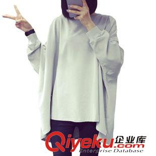 衛(wèi)衣 歐美新款秋裝寬松顯瘦大碼印花長(zhǎng)袖T恤裙 韓國(guó)簡(jiǎn)約中長(zhǎng)款衛(wèi)衣女
