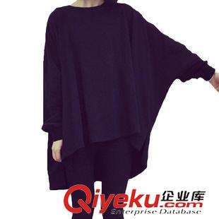 衛(wèi)衣 托尼斯歐美外貿(mào)女裝秋冬寬松顯瘦中長款斗篷式純色毛圈長袖衛(wèi)衣原始圖片2