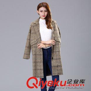 10月7號(hào) 2015秋冬新品 呢子大衣女毛呢中長(zhǎng)款外套韓版 毛呢外套