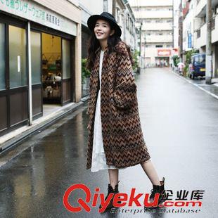 8月20日 2015秋冬新款日系復古原宿風中長款毛衣外套寬松蝙蝠袖毛衣原始圖片3