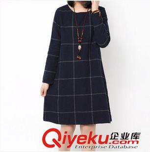 8月18日 2015春裝新款 寬松 韓版長袖大碼連衣裙原始圖片3