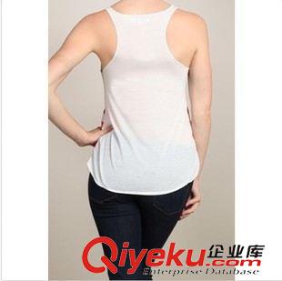 小背心.裹胸 2015年速賣(mài)通Ebay外貿(mào)歐美無(wú)袖圓領(lǐng)印花 女T恤一件代發(fā)原始圖片3