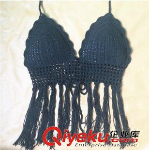 小背心.裹胸 速賣通ebay手工編織全棉bjn性感沙灘流蘇手鉤文胸裹胸原始圖片3