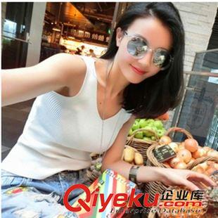 吊帶 小背心 裹胸 2015夏季新款韓版百搭純色針織背心