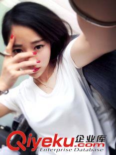 T恤 超有質(zhì)感超顯瘦露背T恤原始圖片2