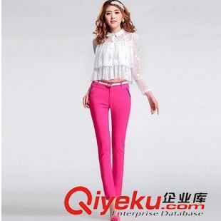 長(zhǎng)褲 2015春裝純棉韓版緊身型休閑褲 小腳褲 百搭女褲