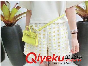 短褲 2015年 韓國東大門 夏季新款 黃洞洞高腰 短褲女原始圖片3