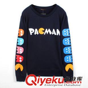 衛(wèi)衣 秋裝新款寬松休閑韓版可愛貪吃豆衛(wèi)衣原始圖片2