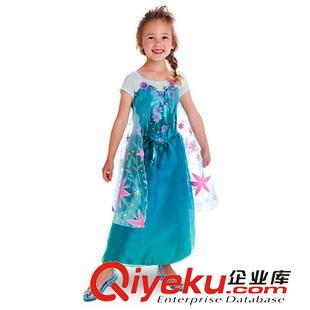 連衣裙 一件起批！2015新款童裙冰雪奇緣愛(ài)莎公主連衣裙 2015BX002原始圖片3