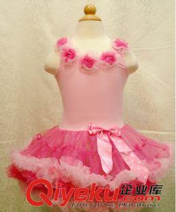 舞蹈裙 女童舞蹈裙萬圣節圣誕節吊帶花領子公主裙蓬蓬舞蹈裙 tutu dress原始圖片3