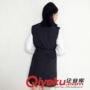 9.23新款 9065  韓國東大門實拍一件代發韓版OL風純色純棉長款女式馬甲背心原始圖片3