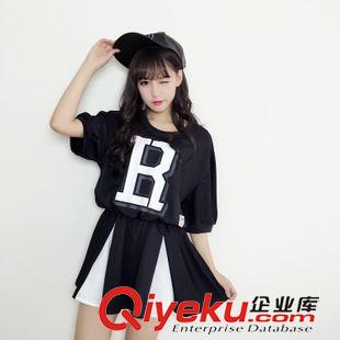 6.3 新款 2253一件代發(fā)韓版女裝東大門代購實(shí)拍魔幻下午印花大碼寬松連衣裙
