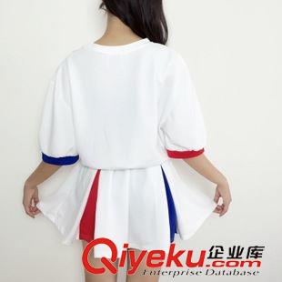 6.3 新款 2251一件代發(fā)韓版女裝東大門代購實(shí)拍運(yùn)動休閑字母拼色復(fù)合連衣裙原始圖片3