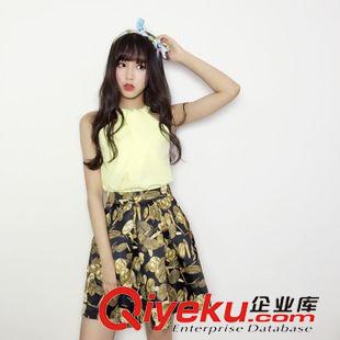 5.25 新款 2195 一件代發(fā)韓版女裝東大門代購實(shí)拍可愛卡通歐根紗T恤連衣裙