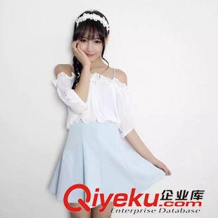 5.19 新款 一件代發(fā)女裝 2156東大門(mén)代購(gòu)實(shí)拍字母印花純棉背心短褲運(yùn)動(dòng)套裝